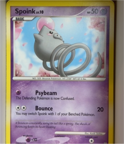 2008 Pokémon Legends Awakened #121 Spoink — front
