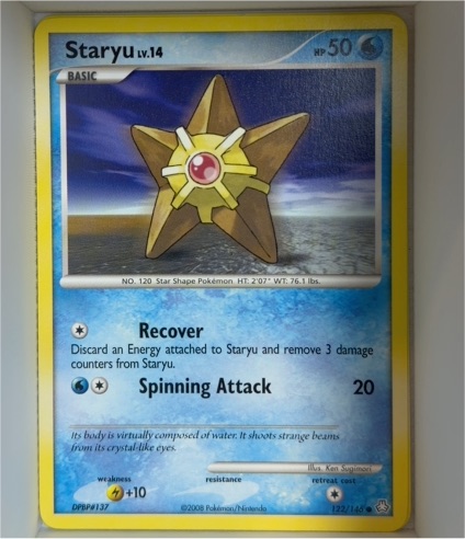 2008 Pokémon Legends Awakened #122 Staryu — front