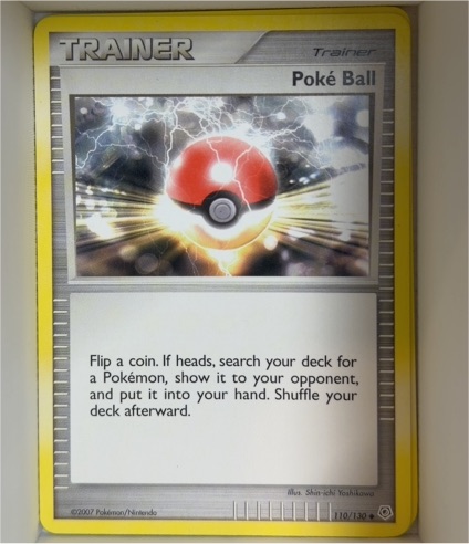 2007 Pokémon Diamond & Pearl #110 Poke Ball — front