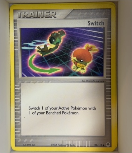 2005 Pokemon EX FireRed & LeafGreen #102 Switch — front