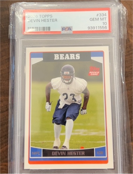 2006 Topps #334 Devin Hester — front