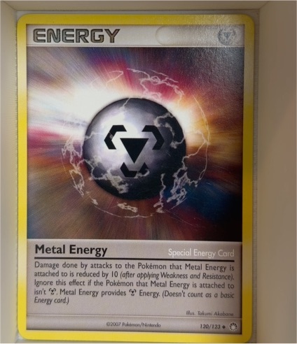 2007 Pokemon Mysterious Treasures #120 Metal Energy — front