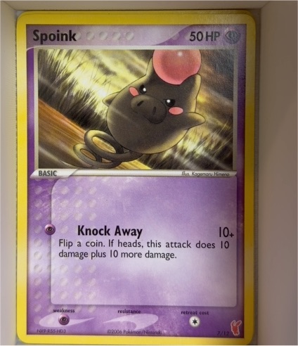 2006 Pokemon EX Trainer Kit 2 #7 Spoink — front