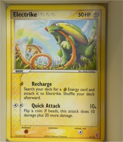 2006 Pokemon EX Trainer Kit 2: Plusle & Minun #2 Electrike — front