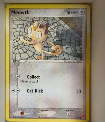 2006 Pokemon EX Trainer Kit 2 #4 Meowth — front