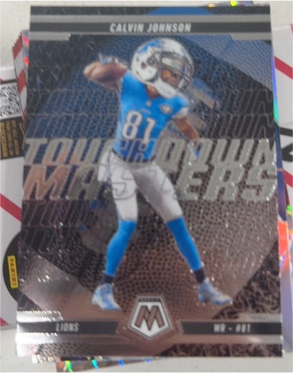 2025 Panini Mosaic #16 Calvin Johnson Touchdown Masters — front