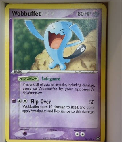 2007 Pokémon EX Power Keepers #24 Wobbuffet — front