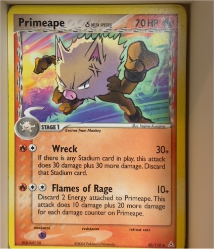 2006 Pokemon EX Holon Phantoms #50 Primeape — front
