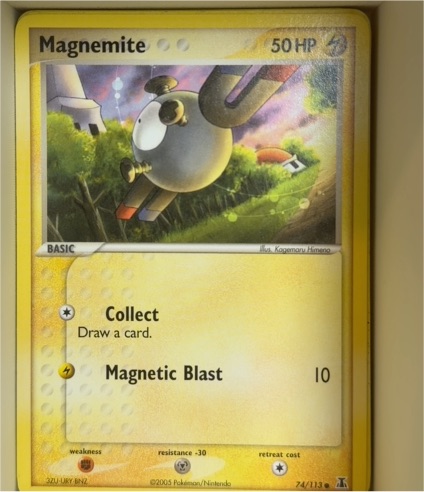 2005 Pokemon EX Delta Species #74 Magnemite — front