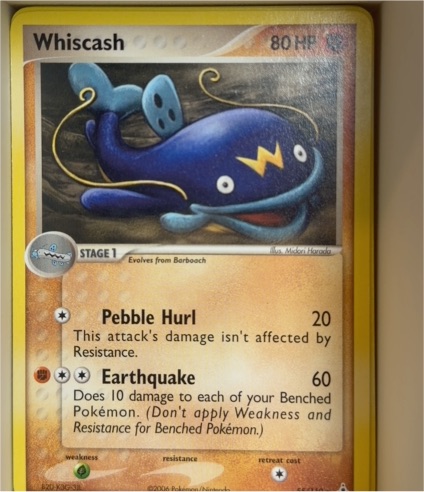 2006 Pokemon EX Holon Phantoms #55 Whiscash — front