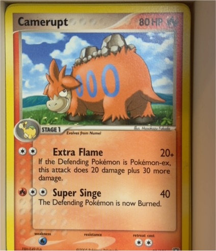 2005 Pokémon EX Emerald #23 Camerupt — front