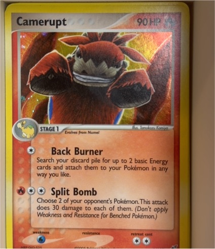 2005 Pokémon EX Deoxys #4 Camerupt — front