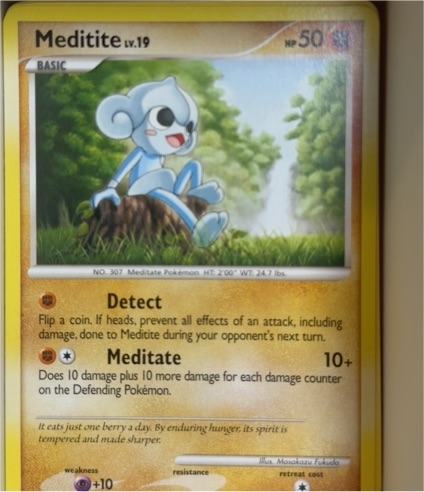 2007 Pokémon Diamond & Pearl #89 Meditite — front