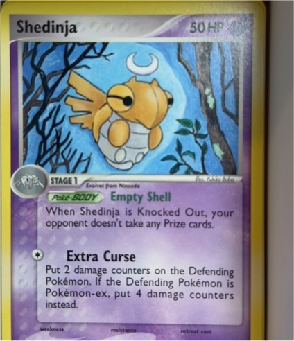 2005 Pokémon EX Deoxys #14 Shedinja — front