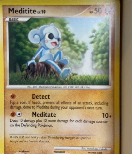 2007 Diamond & Pearl #89 Meditite — front