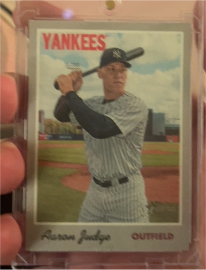 2019 Topps Heritage #1 Aaron Judge — front