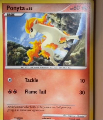 2007 Diamond & Pearl #94 Ponyta — front