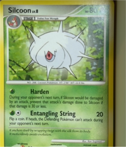 2007 Pokémon Diamond & Pearl #63 Silcoon — front