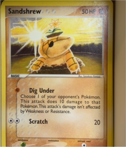 2005 Pokémon EX Delta Species #82 Sandshrew — front