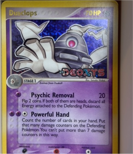 2005 Pokemon EX Deoxys #7 Dusclops — front