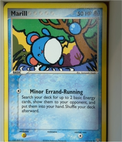 2004 Pokémon EX Team Rocket Returns #68 Marill — front