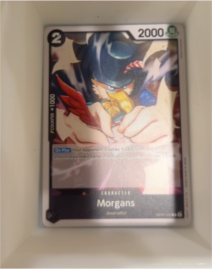 One Piece Card Game OP07-090 Morgans 500 Years in the Future — front
