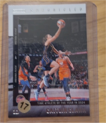 2025 Panini Chronicled WNBA #18 Caitlin Clark Time Athlete of the Year — front