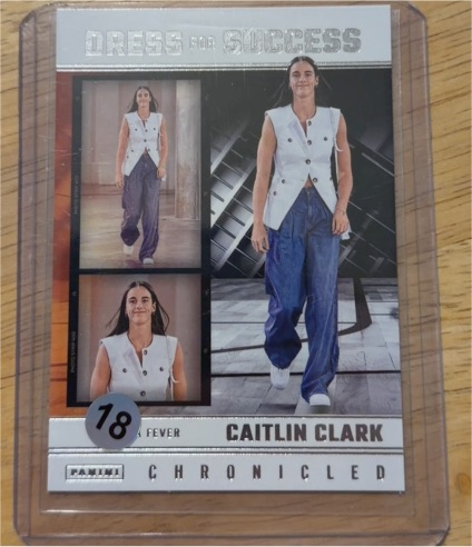 2025 Panini Chronicled #63 Caitlin Clark Dress For Success — front
