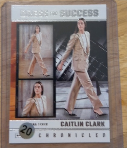 2025 Panini Chronicled #67 Caitlin Clark Dress for Success — front