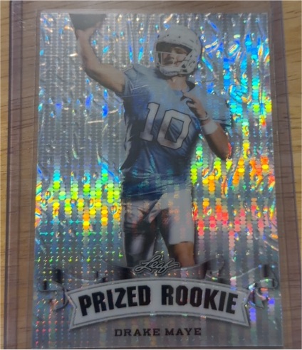 2023 Leaf Prized Rookie #PR-21 Drake Maye — front