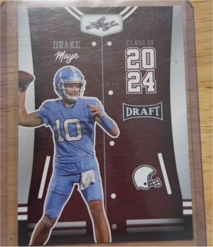 2023 Leaf Draft #79 Drake Maye — front