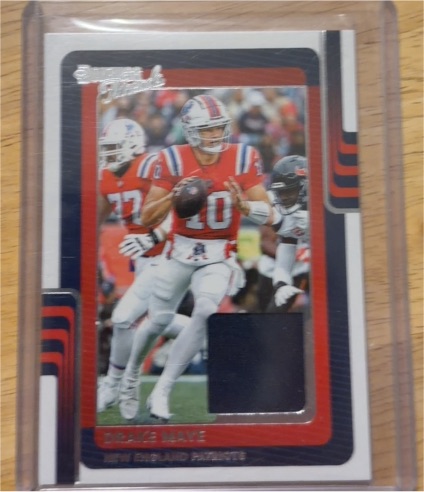 2025 Panini Donruss Threads #DTH-DME Drake Maye — front