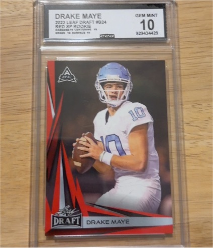 2023 Leaf Draft #B2-4 Drake Maye — front