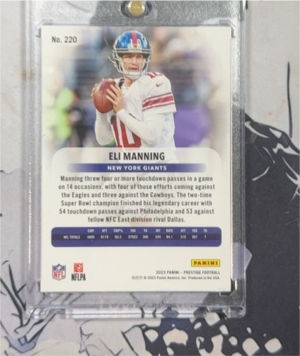 2023 Panini Prestige #220 Eli Manning — front