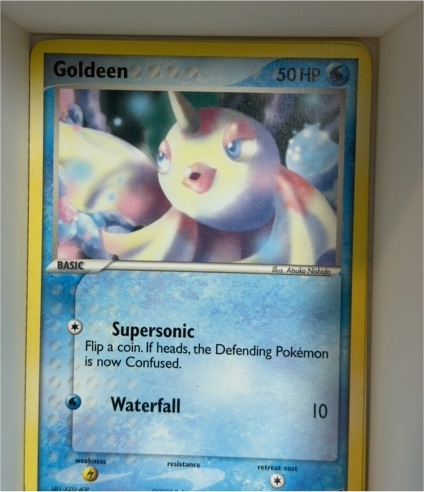 2005 Pokemon EX Deoxys #61 Goldeen — front