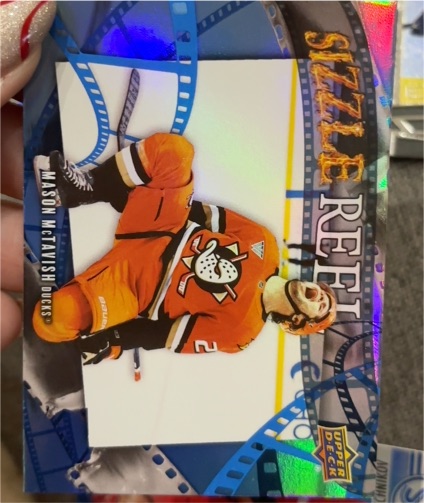2025-26 Upper Deck Series 1 #SR-30 Mason McTavish Sizzle Reel Anaheim Ducks — front