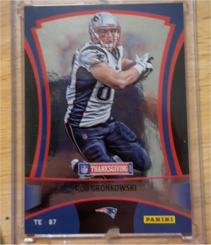 2012 Panini Black Friday #5 Rob Gronkowski Thanksgiving Classic Patriots — front