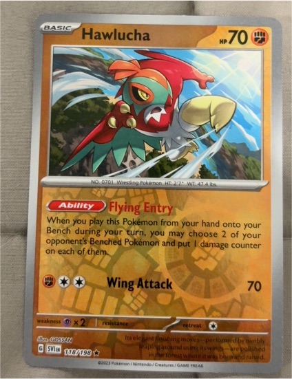 2023 Pokémon Scarlet & Violet #118 Hawlucha — front