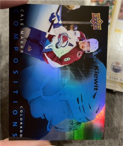 2025-26 Upper Deck Series 1 Compositions #CMP-18 Cale Makar — front