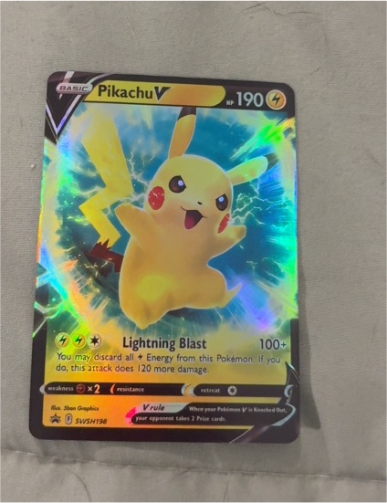 2022 Pokémon SWSH198 Pikachu V — front