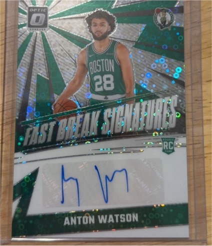 2024-25 Panini Donruss Optic Fast Break Signatures #FBS-ANT Anton Watson — front