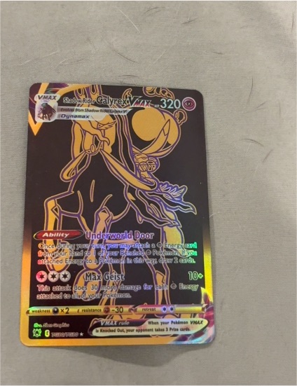 2022 Pokémon TCG Astral Radiance #TG30 Shadow Rider Calyrex VMAX — front
