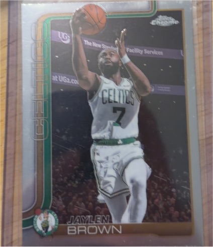2025-26 Topps Chrome #51 Jaylen Brown — front