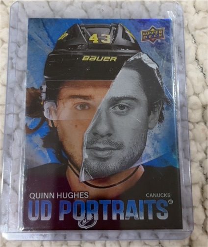 2025-26 Upper Deck Series 1 #P-25 Quinn Hughes UD Portraits — front