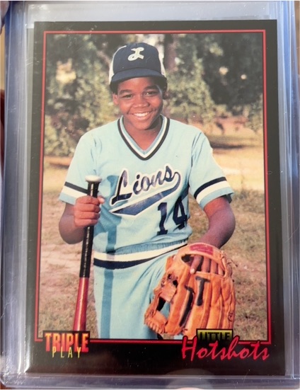 1993 Donruss Triple Play #77 Frank Thomas Little Hotshots — front