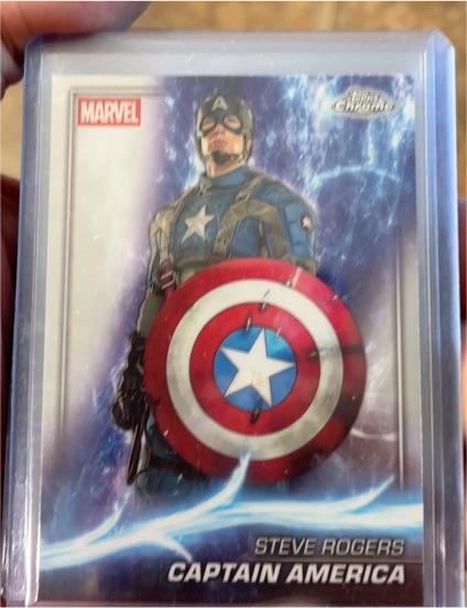 2025 Topps Chrome Marvel Studios #20 Steve Rogers Captain America — front