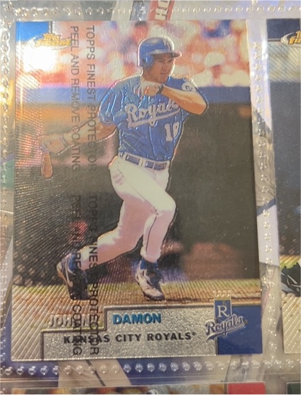 1999 Topps Finest #204 Johnny Damon — front