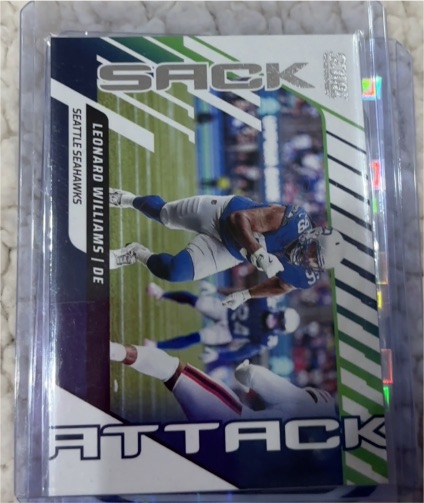 2025 Panini Score #11 Leonard Williams Sack Attack — front