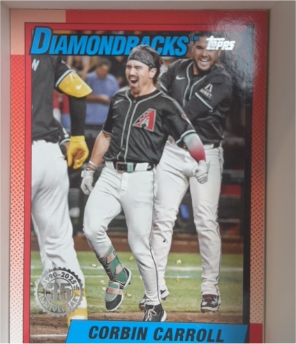 2025 Topps #T90-45 Corbin Carroll 1990 Topps 35th Anniversary — front