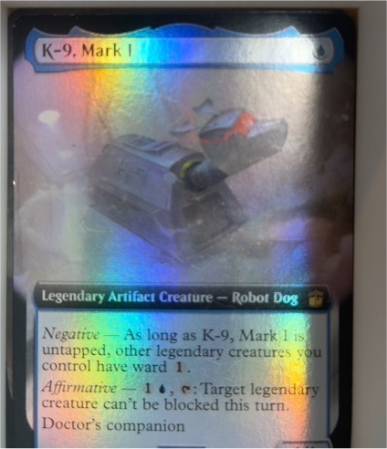 2022 Magic: The Gathering Universes Beyond Doctor Who #362 K-9, Mark I — front